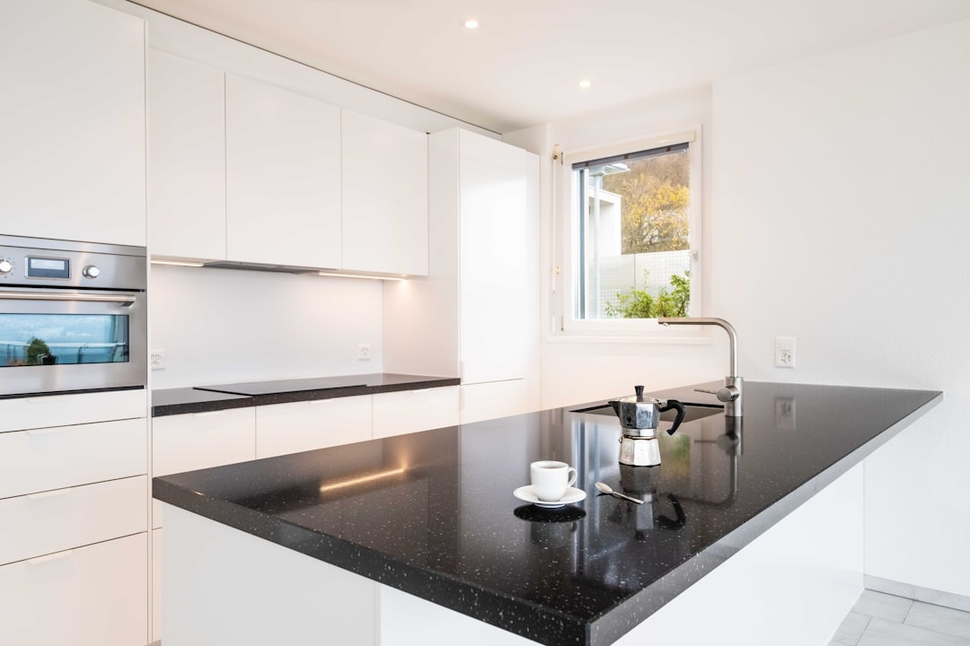 Kitchen IKEA black white coffee morning. Home Renovation by iR immo RENOVATION
